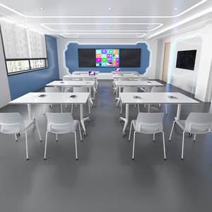 Moderne Draagbare Kantoor Opvouwbare <span class=keywords><strong>Computer</strong></span> Bureau Opvouwbare Mobiele School Opvouwbare Conferentie Training Kamer Tafel - Product Image 3