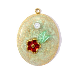 P164 Venta al por mayor de dijes de acero inoxidable chapados en oro de 18K con esmalte brillante de corazón, ojos y estrella, a granel, para mujer, accesorios de moda - Product Image 4