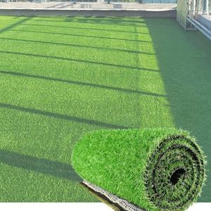 Gazon artificiel résistant aux intempéries sans remplissage, gazon écologique <span class=keywords><strong>pour</strong></span> aire de jeux, gazon synthétique de 3/8 pouce <span class=keywords><strong>pour</strong></span> piste de course - Product Image 1