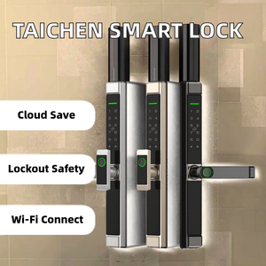Taichen tuya đám mây lớp một wifi vân tay mật khẩu thẻ chìa khóa không thấm nước thông minh khóa cửa điện tử cho cửa thép ttlock ứng dụng - Product Image 2