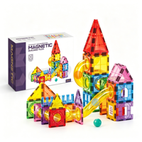 Offre Spéciale : Jeu de Construction Magnétique STEM avec Billes ABS de 7,5 cm, 46 ou 61 Pièces, Circuit de Marbre pour Enfants 3 ans et plus