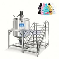 Mélangeur à couvercle ouvert pour savon liquide homogène, lessive, gel douche, lait corporel