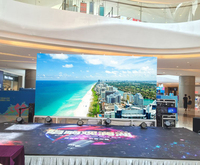 Écran LED d'intérieur P3.91 de 3,91 mm à installation facile, HDR10+, couleur pleine, taux de rafraîchissement de 3840 Hz pour les affichages en centres commerciaux et sur scène