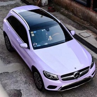 WRAPMASTER 5*59 pieds PET Gloss Violet Star Purple Film vinyle auto-adhésif pour voiture Rouleau de film décoratif