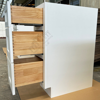 Armoires de cuisine locales américaines Standard DB24 Armoire basse à tiroirs en bois prête à assembler Armoires basses de cuisine avec tiroirs