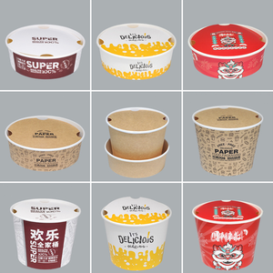 Seau à poulet frit biodégradable jetable personnalisé, emballage en papier de qualité alimentaire avec revêtement PE, pour poulet frit, ailes de poulet, fête de famille - Product Image 3