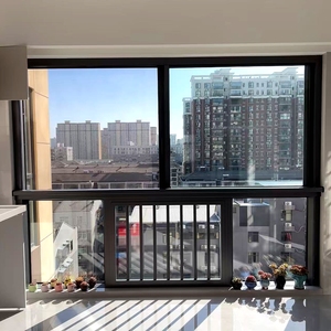 Fenêtres coulissantes en aluminium à double vitrage à rupture de pont thermique, économie d'énergie, insonorisées, résistantes au vent, pour villa - Product Image 6