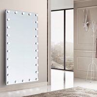 Vente directe d'usine, miroir sur pied moderne pour la maison, chambre à coucher, miroir de maquillage avec ampoules LED