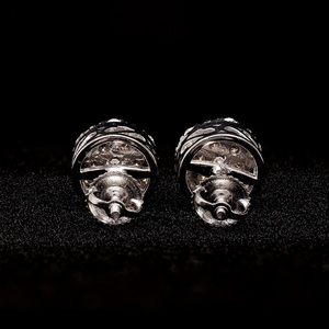 Pendientes de Diamantes de Oro Blanco de Moda, de Alta Brillantez, con un Elegante Diseño, Joyería Elegante para Mujer, Regalo Duradero - Product Image 5