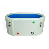 Bain de glace gonflable rectangulaire Diooist au design moderne pour spa extérieur, piscine à eau froide avec système de refroidissement pour usage hôtelier