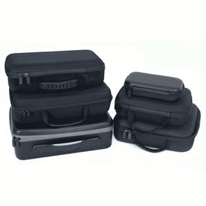 Estuche de Almacenamiento Portátil de EVA Rígido con Interior de Espuma, Cierre de Cremallera a Prueba de Golpes, Bolsa Protectora Negra para Equipos Electrónicos - Product Image 4
