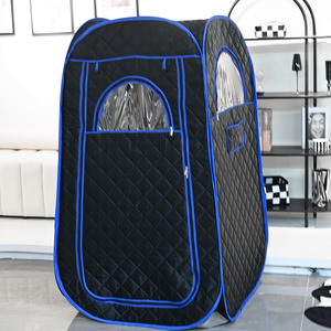 Sauna à vapeur portable facile à utiliser, tente de <span class=keywords><strong>spa</strong></span> personnel à domicile avec chaise pliante, télécommande, vapeur, détoxification intérieure, relaxation - Product Image 2