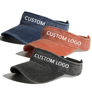 Nhà thiết kế cô gái Twill cotton viceras deportivas Para Sol người đàn ông phụ nữ giá rẻ thể thao Sun <span class=keywords><strong>Visor</strong></span> Mũ Blaze cam rửa mũ cao bồi - Product Image 1