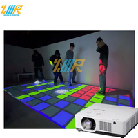 Juego de proyector de suelo interactivo Grid Jumping Active Grid Jumping Juego de proyección de suelo interactivo