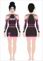 Tenues de cheerleading personnalisées pour enfants, ensembles respirants en tissu spandex haute élasticité, tenues de cheerleading pour équipes d'élite Allstar pour filles