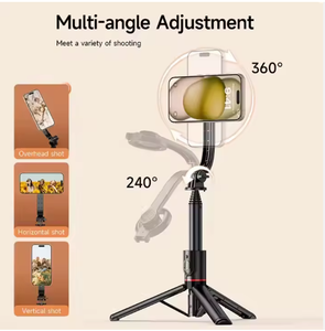 Mini trépied magnétique en aluminium pour smartphone, pliable, télescopique, avec télécommande pour diffusion en direct - Product Image 5