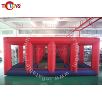 Jeu de labyrinthe gonflable géant Oxford multicolore pour parc d'attractions sportif extérieur, capacité 10 personnes