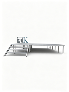 Adjustable Durable 4 Legs Simple Aluminum Stage Beyond Stage Platform Event Stage - Product Image 2