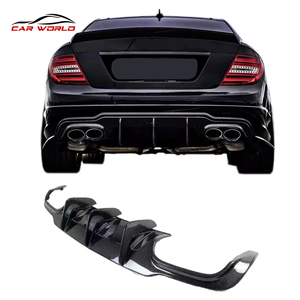 ลิ้นกันชนหลังคาร์บอนไฟเบอร์แท้สำหรับรถเบนซ์ W204 ปี 2011-2014 - Product Image 2