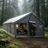 Tente d'événement commerciale robuste 5x15m pour l'été, grande capacité, imperméable, coupe-vent, en toile, ouverture rapide automatique, pour extérieur et safari