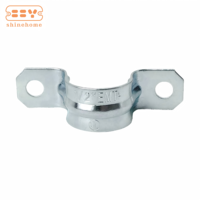 Collier de serrage en acier galvanisé à deux trous pour tuyaux EMT, pour l'installation de conduites électriques