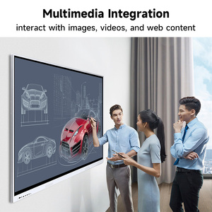 Pizarra blanca inteligente digital Pantalla de pizarra plana interactiva con resolución 4K Ultra HD para presentaciones de negocios - Product Image 3
