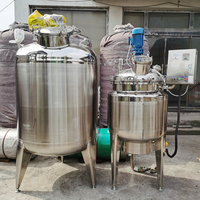 Cuve mélangeuse chauffante en acier inoxydable à double enveloppe pour le traitement des liquides
