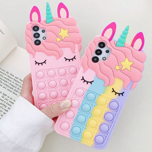 Huayuan deprimibile Coque rosa Cartoon Smart Phone <span class=keywords><strong>Cover</strong></span> in Silicone custodie per cellulare per <span class=keywords><strong>Samsung</strong></span> A12 A32 A42 <span class=keywords><strong>A52</strong></span> A72 A02s - Product Image 1