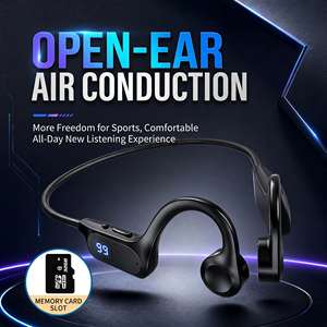 Auriculares inalámbricos de conducción ósea para deporte, compatibles con micrófono manos libres para correr, auriculares X7 - Product Image 6