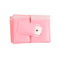 Amplop Pengiriman Berlapis Busa Poliester Ramah Lingkungan, Biodegradable, Tahan Air, Warna Pink Khusus untuk Pengiriman Telepon/Barang