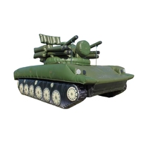 Véhicule de combat gonflable géant personnalisé, type lance-missiles, pour entraînement et simulation en air clos