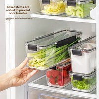 Boîte de rangement pour nouilles, conteneur rectangulaire de qualité alimentaire, pour pâtes et nouilles séchées, hermétique, compatible réfrigérateur, conserve l'humidité, 1-2L