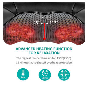 Masajeador de cuello y hombros de nuevo diseño, masaje de amasado profundo para cuello, hombros y espalda con función de calentamiento - Product Image 4