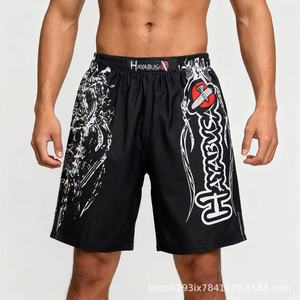 Shorts de boxe Sanda pour hommes, pantalons d'entraînement complet pour la lutte UFC, MAA Fitness, course à pied, sport, séchage rapide, 100% coton - Product Image 2