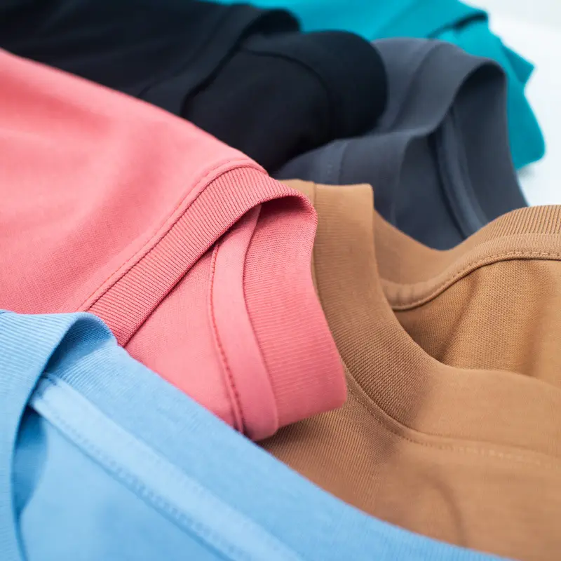 YJL 190 Grams Heavyweight High Quality Ice Silk Cotton Blank T Shirt For Men Casual Sports Quick Drying T Shirt Men's T-shirt