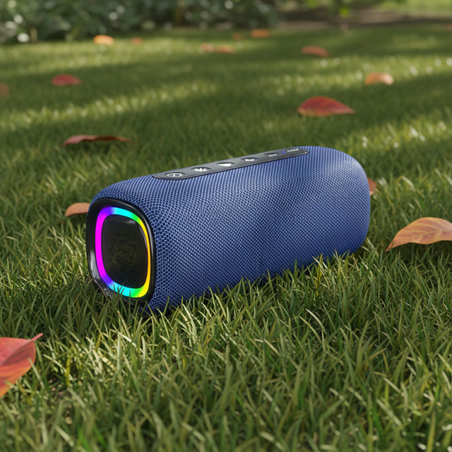 Hot Sale Portable Bluetooth Speaker With Microphone Newest Sound Box Speakers With Strong Bass Colourful Effect