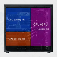 Casing Workstation/Server Tower 4-GPU untuk AI dan Komputasi Model Skala Besar A100 H100 4090 5090 PRO6000 Tersedia
