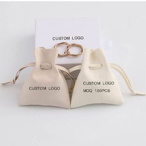 Bolsa de Terciopelo Personalizada al por Mayor con Logotipo para Joyería, Pequeña Bolsa de Regalo con Cordón, Bolsa de Almacenamiento, Bolsa con Cordón para Joyería - Product Image 2