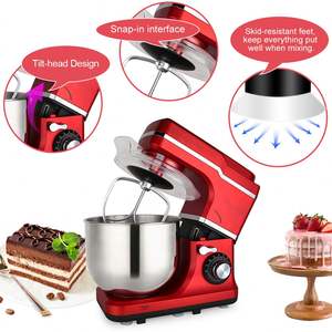 Cuisine à domicile OEM Impastatrice Aid 4,5 L 5,5 L Bol mélangeur en acier inoxydable sur pied Mélangeur fournisseur d'aliments - Product Image 3