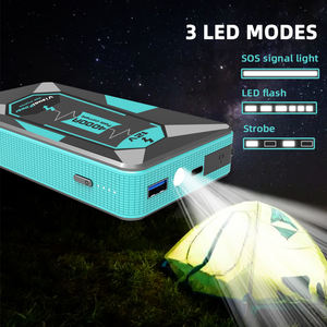 Starter Jump mobil 12V + Bank daya 12000mAh baterai otomatis 4000A perangkat Booster darurat lampu LED 12V Starter baterai mobil Diesel - Product Image 6