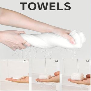 Serviette compressée biodégradable portable pour voyage, camping, randonnée, lavette jetable en fibres végétales, douce pour le visage, usage domestique - Product Image 3