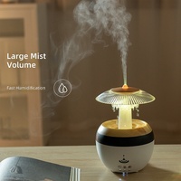 Humidificateur à effet de pluie et diffuseur d'huiles essentielles - Utilisation intérieure pour la maison et la chambre - Recharge USB - Capacité 0,5-1L - Niveau sonore 36dB