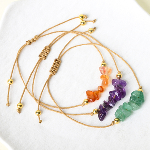 Wholesale Healing <b>Crystal</b> Jewelry Luxury Natural <b>Crystal</b> <b>Bracelet</b> <b>Crystal</b> Chips <b>Bracelet</b> for Gift Healing - Product Image 3