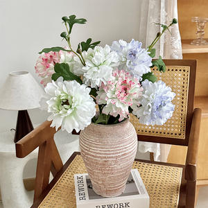 Fleurs de pivoine artificielles en soie, haute simulation, style moderne, décoration intérieure, accessoires de mariage - Product Image 3