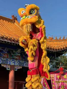 China Tamaño normal China Rendimiento Traje de danza del león Cultura China Bailando León Traje de danza del león <span class=keywords><strong>Dos</strong></span> <span class=keywords><strong>personas</strong></span> - Product Image 6