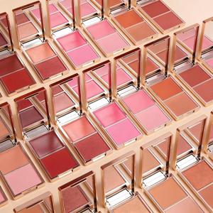 Nueva Paleta de Rubor 2 en 1 con Logotipo Personalizado, Color Rosa Mate en Crema y Polvo, Vegano, Larga Duración, Resistente al Agua, Rubor Natural Modulable con Brillo Natural - Product Image 2