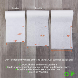 Bamboo Products Eco-friendly <b>Kitchen</b> Towels Reusable Bamboo <b>Paper</b> Towel - Product Image 3