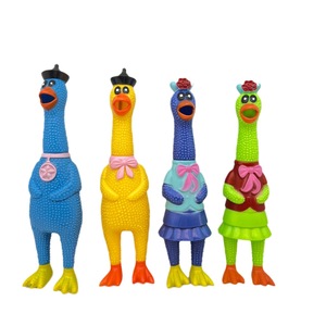 Juguetes Novedosos y Divertidos en Oferta, Pollo Gritón de 30 cm, Vinilo Ecológico, Juguetes de Compresión Multicolores, Diversión para Niños - Product Image 3