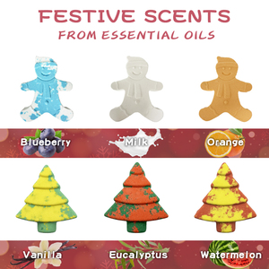 Grandes festivales relajación alivio del estrés hogar Spa hecho a mano bomba de baño de burbujas para niños árbol de Navidad bombas de baño caja de regalo conjunto - Product Image 5