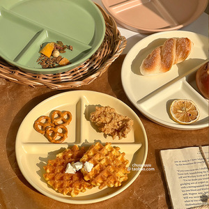 Assiette ronde en céramique, 211, assiette minceur, adaptée aux adultes et aux enfants, plat de service couleur crème. - Product Image 4